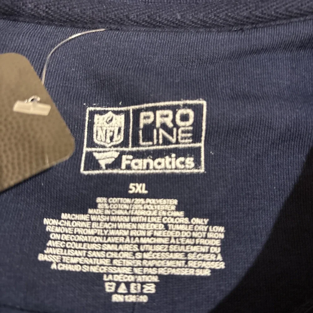 Houston Texans Hooded Sweatshirt Men's‎ 5XL Blue Crew NFL Team Apparel